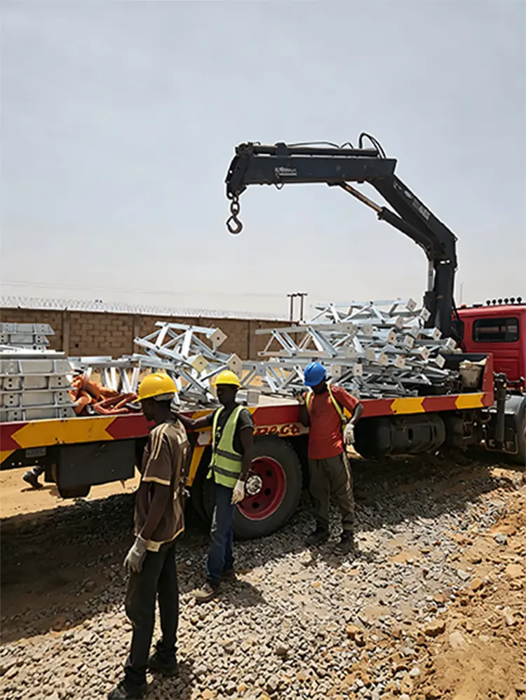 Pokrok na místě pro projekt rozvodny 330 kV Nigérie Zaria