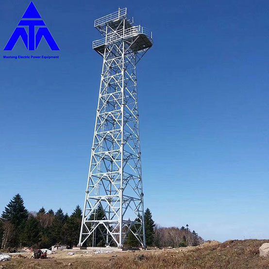 Tréninková věž Úhlová ocelová platforma Watch Lattice Steel Tower